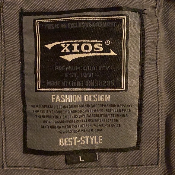 Xios gray jacket size large - Picture 5 of 6